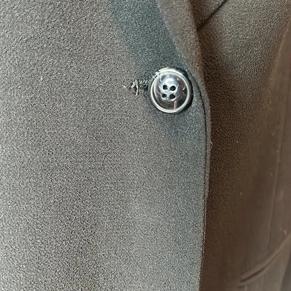 T by Alexander Wang Black One Button Long Blazer Size 6